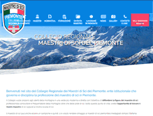 Tablet Screenshot of maestridiscipiemonte.it